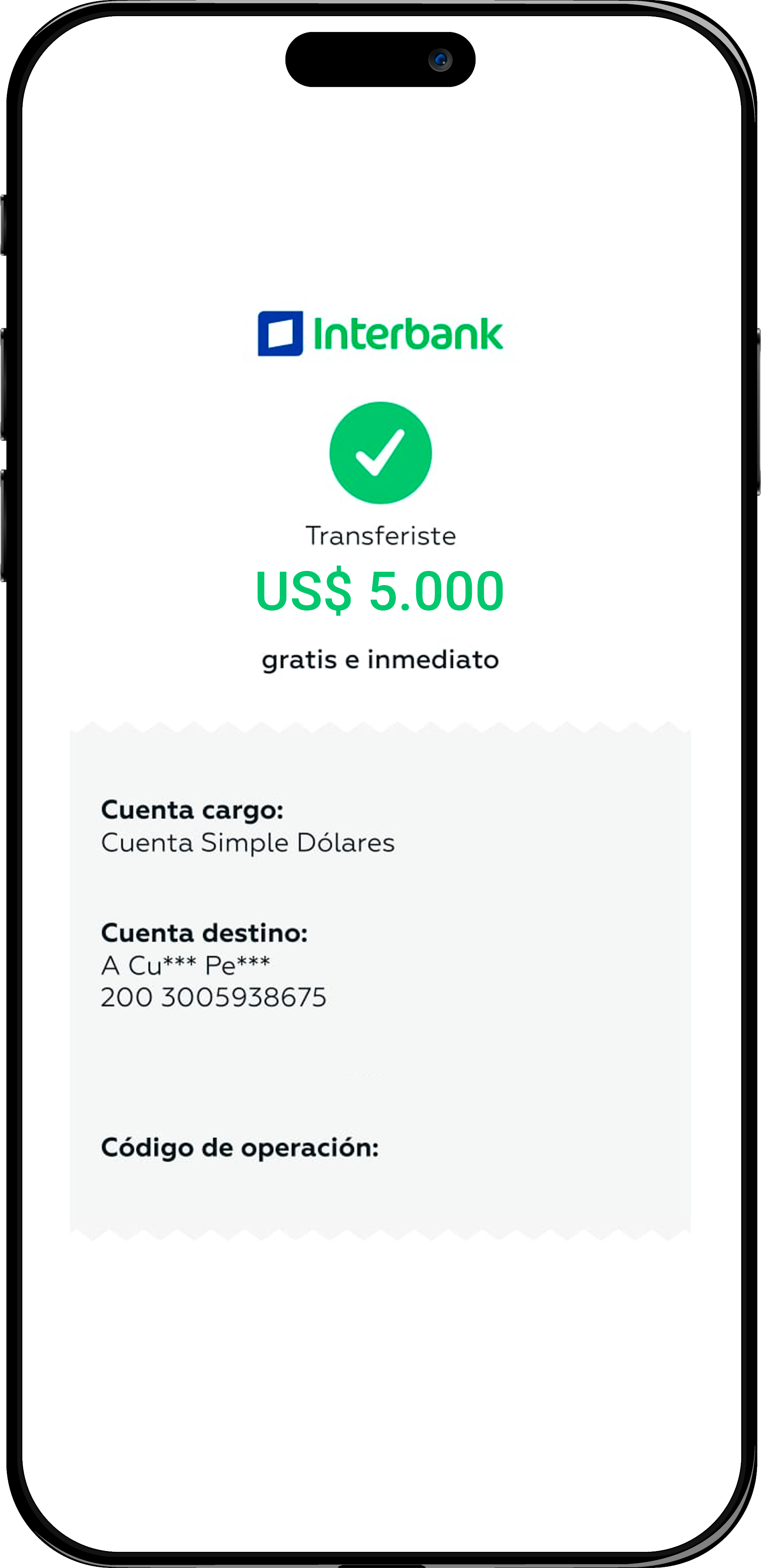 Transfiere desde tu cuenta